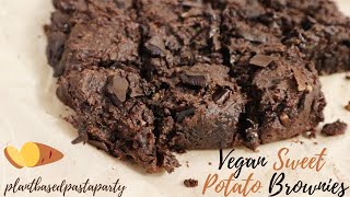 Vegan Sweet Potato Brownies | Easy, healthy brownie recipe