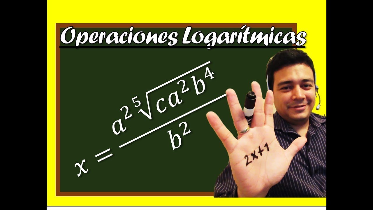 Como hallar el logaritmo de x logx Operaciones