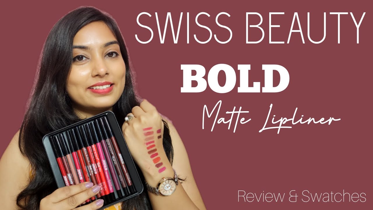 Swiss Beauty Lip Liner Review & Swatches All Shades swissbeauty 