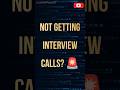 Why Developers Don't Get Interview Calls 🚨 #shorts