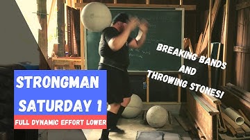 Strongman Saturday 1: Dynamic Effort Squats and Deadlifts, Farmer