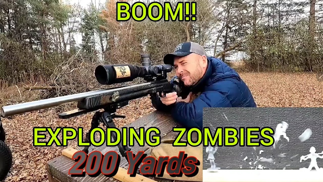 I Shoot Zombie Minatures at 200 yards with CZ457with Lilja Barrel