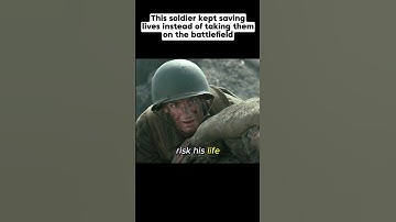 This soldier kept saving lives instead of taking them on the battlefield #shorts