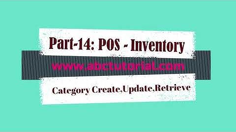 POS-14: Inventory and POS Category CRUD Create,Retrieve,Update,View  using ASP.NET JQuery AJAX