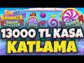 SWEET BONANZA KÜÇÜK KASA 🍭 13.000 TL NASIL KATLANIR  SLOT OYUNLARI KÜÇÜK KASA 🍭 #sweet #slotoyunları
