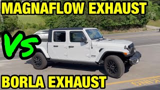 Jeep Gladiator 3.6L V6: BORLA S-TYPE Vs 14 INCH MAGNAFLOW!