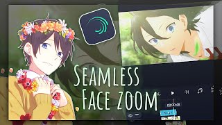 Smooth Seamless Face Zoom Tutorial | alight motion 4.0