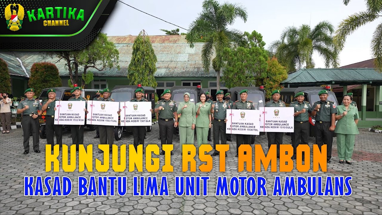 Kunjungi RST Ambon, Kasad Bantu Lima Unit Motor Ambulans