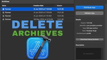 How to delete xcode archives in Mac system | Delete archives in xcode | Delete xcode archives