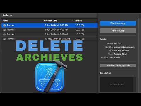 How to delete xcode archives in Mac system | Delete archives in xcode | Delete xcode archives
