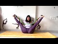 How to use resistance band for stretching - Yoga with Vaibhavlaxmi