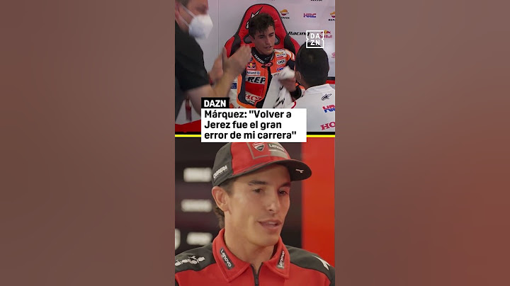 Marc Márquez 💥 "Volver a Jerez fue el gran error de mi carrera deportiva" #MotoGP