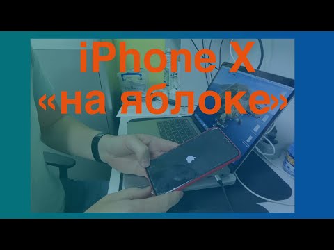 iPhone X завис на яблоке. Варианты решений.