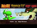 Smash Remix Classic Mode Remix 1P Gameplay With Yoshi VERY HARD 