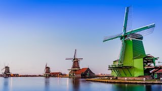 Wind Mills in Zaandam Zaanse Holland