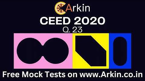 CEED 2020. Question number 23. Creative Questions for UCEED - NID - NIFT - NATA and CEED