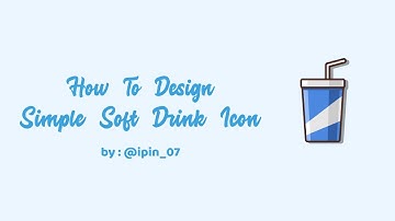 How To Design Simple Soft Drink Icon with CorelDraw X8 [real speed]
