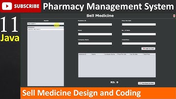 11. Pharmacy Management System in java - Sell Medicine Page (JFrame, Mysql Database, Netbeans IDE)