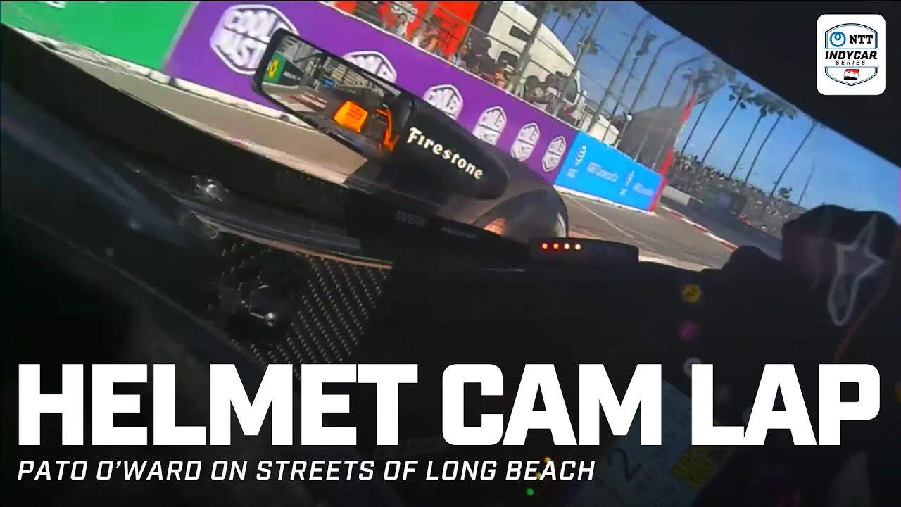 VISOR CAM LAP: Pato O'Ward FLIES around Long Beach | INDYCAR