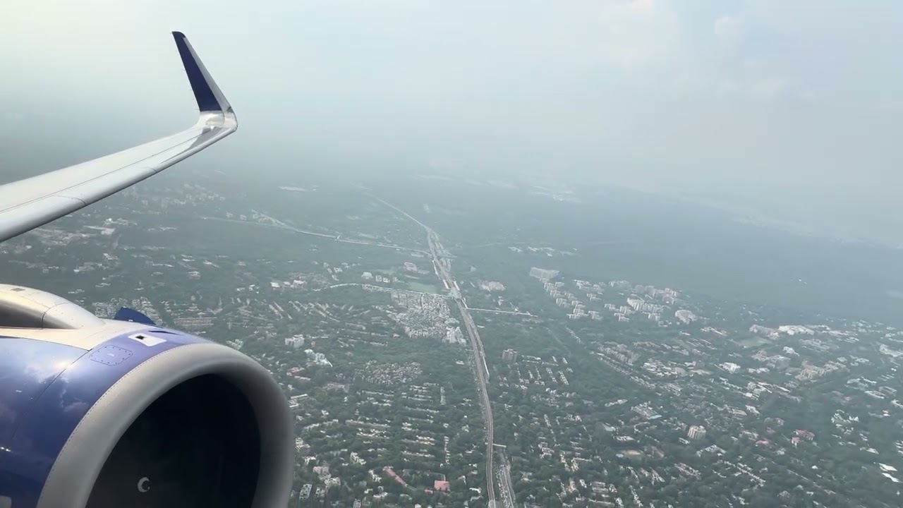 Moody Delhi Departure! IndiGo A320neo Rainy Takeoff + Engine Sound | 4K60 HDR