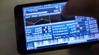MilkyTracker Android envelope editor