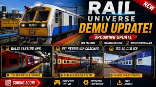 TOP 4 INDIAN TRAIN SIM UPDATE 🔥| RSI HYBRID COACH | RU DEMU ARRIVED🤩 | DELSI TESTING✨ | ISHU K TECH screenshot 2