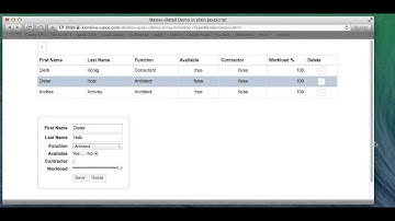 OpenDolphin.js master-detail demo
