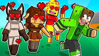 картинка: МОБЫ СТАЛИ ДЕВОЧКАМИ в Minecraft 4!