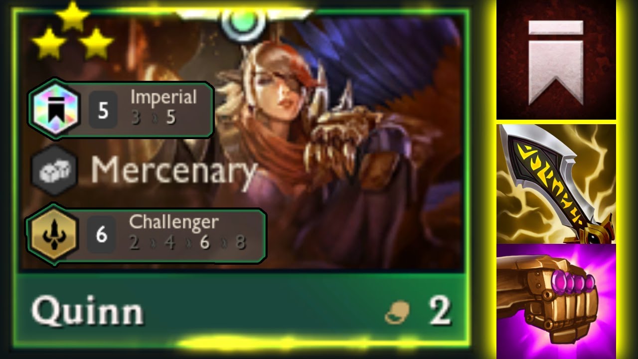 3k crits by imperial 3 star Quinn⭐⭐⭐ | TFT Set 6