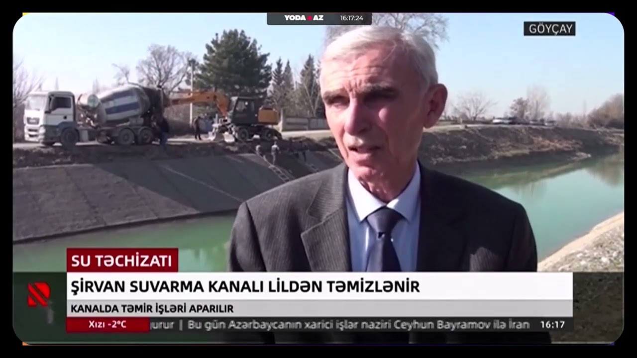 Sirvan su kanalı lildən təmizlənir - 01.03.2026