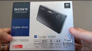 Unboxing The Sony Cybershot Dsc Tx200V Digital Camera With Test Video Elevator Ride Rare Camera