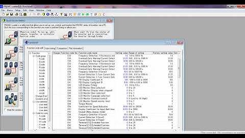 Set up fuji  FRN1 5G1S 4A  4 speed  - RS485