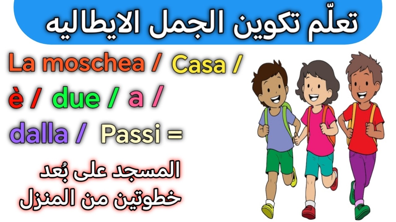 أسهل طريقة لتتخلص من عقدة التكلم باللغه الايطاليه 🇮🇹 أبسط اسلوب لتكوين الجمل باللغه الايطاليه بسهوله