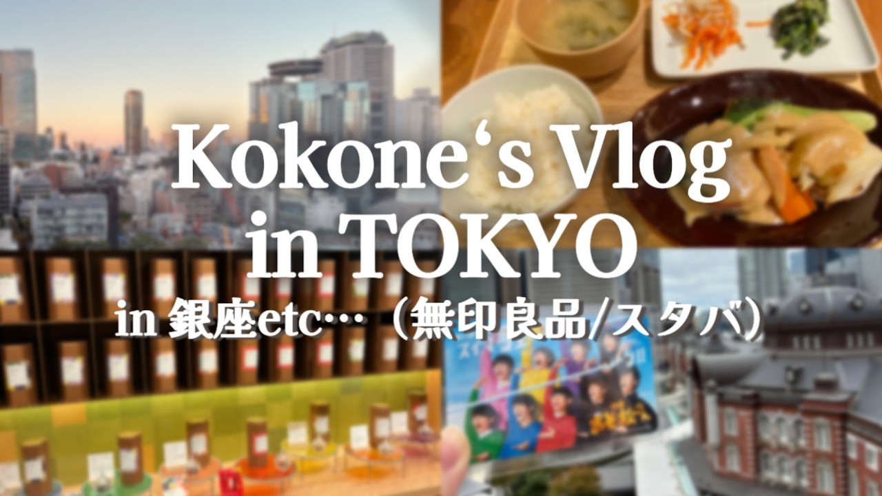 【2025年 東京Vlog】ゆったり母娘旅☆銀座TEAVANA/無印食堂ランチ/山種美術館