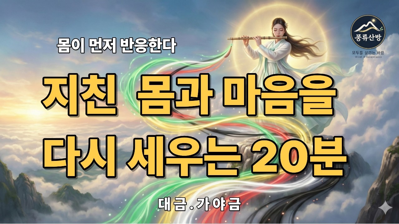 몸이 먼저 반응하는 오장육부 정화 음악 | 음양오행 대금·가야금 힐링 명상