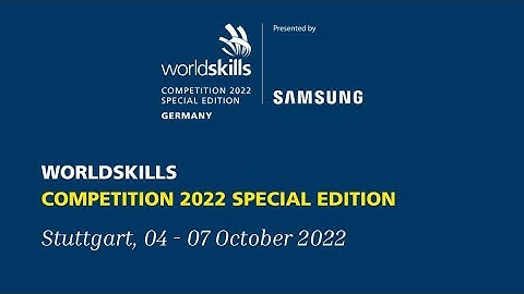 WorldSkills Competition 2022 Special Edition - Stuttgart LIVE Day 4 - 2