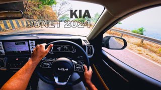 POV Drive On Hills | 2024 KIA SONET HTX FACELIFT TURBO DCT | Kerala