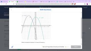 Khan Academy: Algebra 2: Shift functions