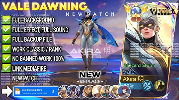 UPDATE Script Skin Vale Dawning Stars - Blizzard Storm No Password | Full Effect & Voice | NEW Patch