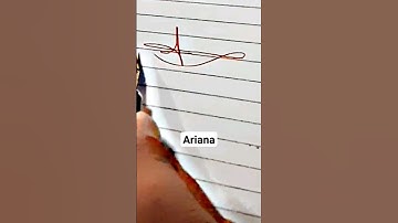 ariana signature idea | beuty_of_pen #youtubeshorts #signature #shorts #viral