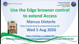 AEU54: Use the Edge browser control to extend Access (Marcus Dieterle)