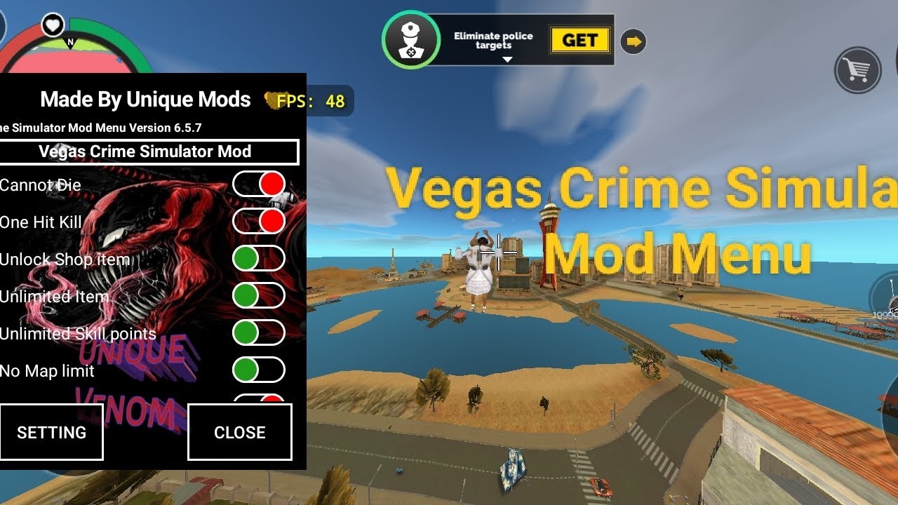 Vegas Crime Simulator Mod Menu Update | Vegas Crime Simulator Hack