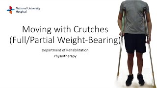 How To Use Crutches Fullpartial Weight-Bearing