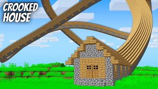 I found a CROOKED VILLAGER HOUSE in Minecraft ! What's INSIDE the LONGEST VILLAGER HOUSE ?