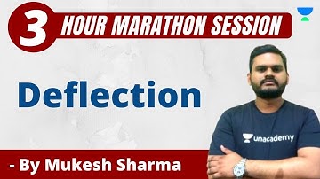 Deflection | Strength of Materials | GATE & ESE 2021 | Mechanical Engineering | Mukesh Sharma