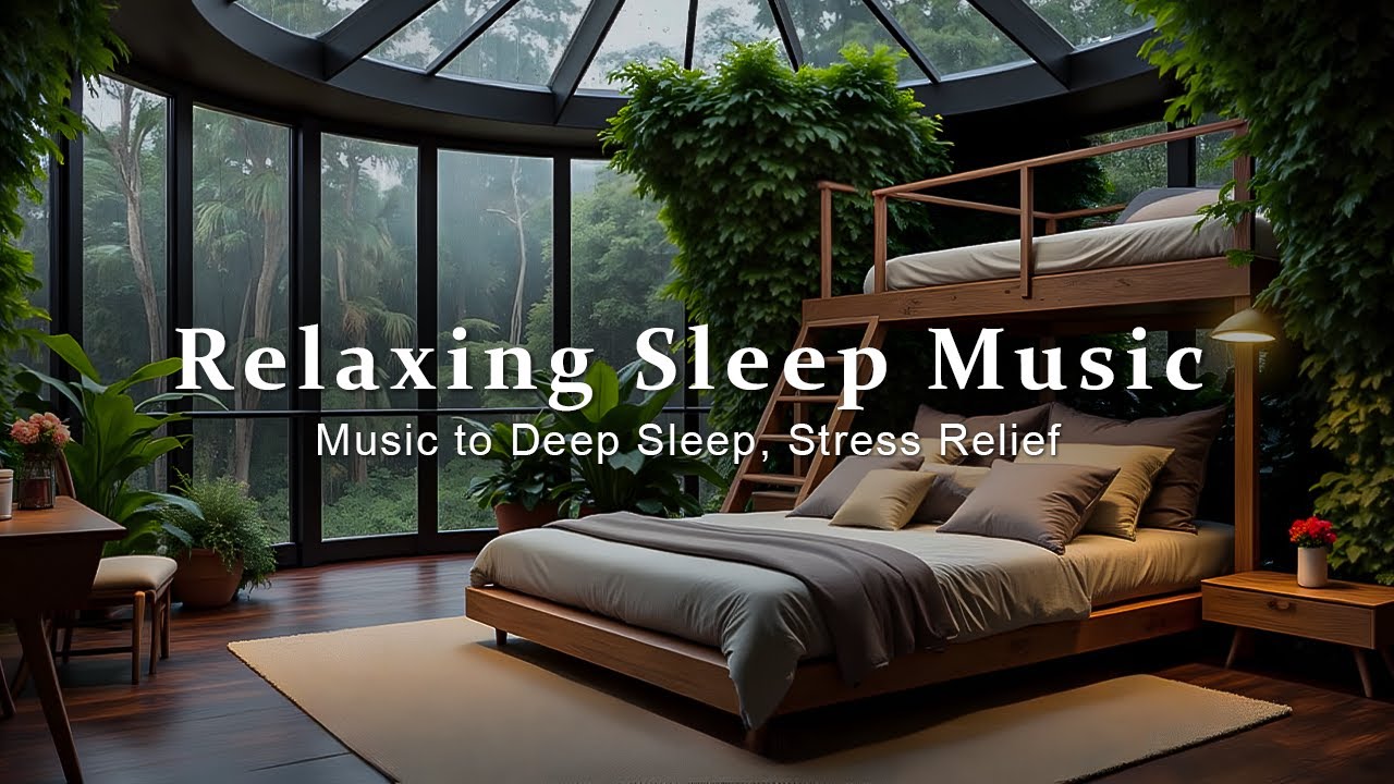 Relaxing Sleep Music - Gentle Piano with Rain Sounds for Relaxation, Stress Relief, and Mental Calm