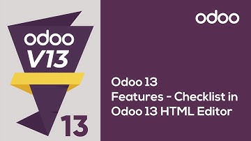 Checklist in Odoo 13 HTML editor