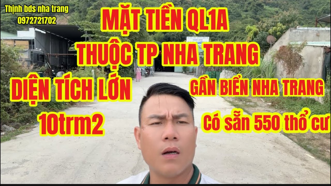  Mặt tiền quốc lộ 1a. Nhà và  Đất nha trang phù hợp làm kho xưởng. Diện tích lớn