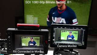 Accsoon CineView SE 4K Latency Test– SDI 1080 60p Bitrate Setting @1
