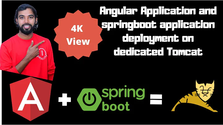 Deploying angular and spring boot application on Dedicated Tomcat server